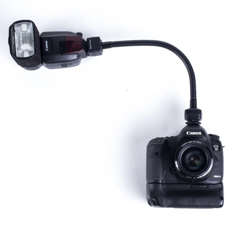 Cabo flexível TTL para flash, controle de braço flexível para flash externo ângulos com controle 360 para Canon Nikon