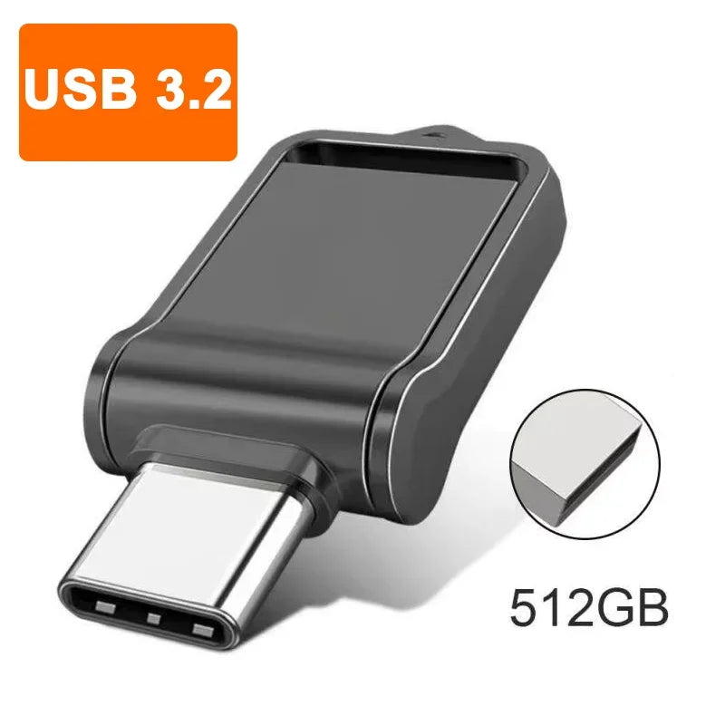 Mini Pen Drive USB 3.2 de 2TB