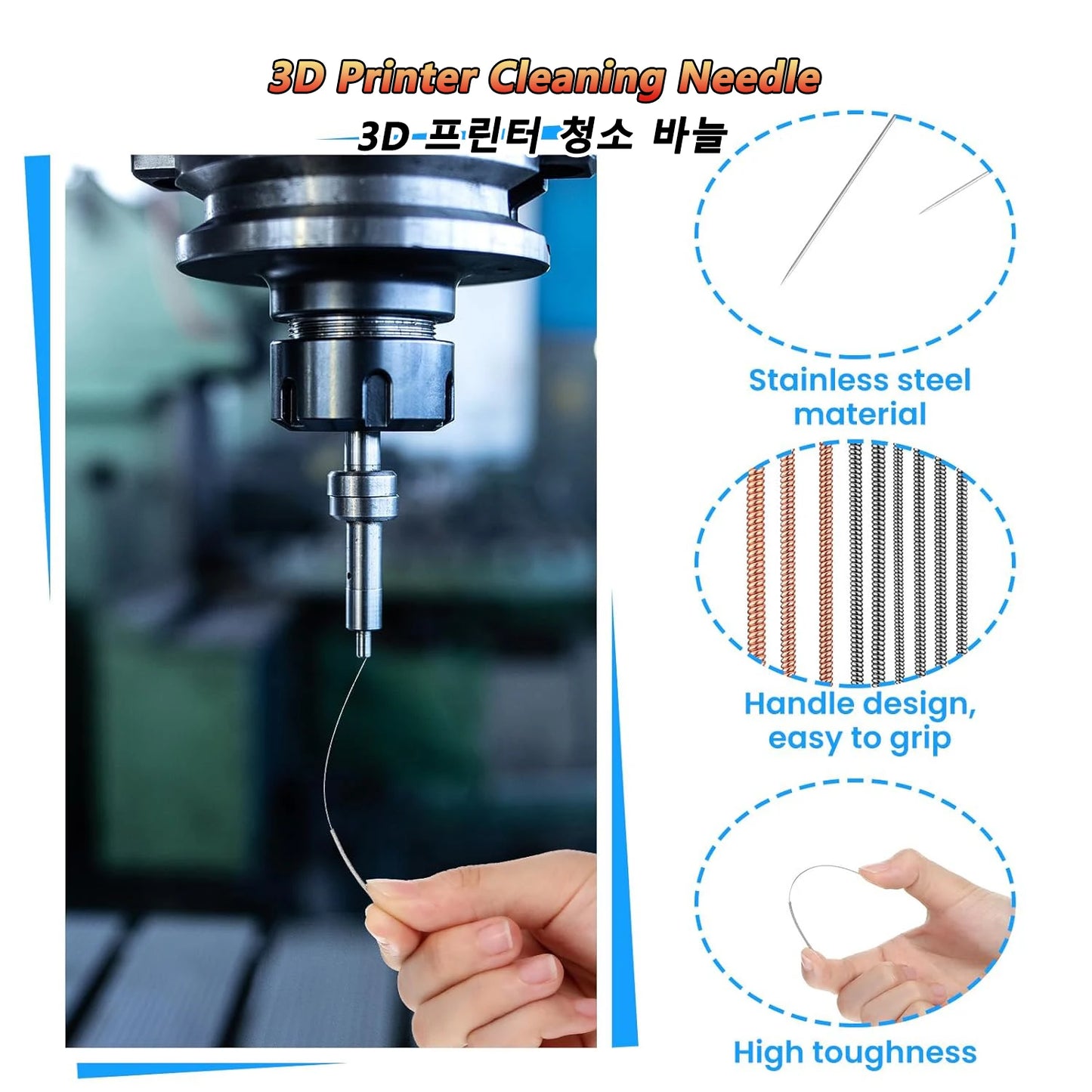 KiT 10 Peças Bico de Limpeza para-prisa 3D