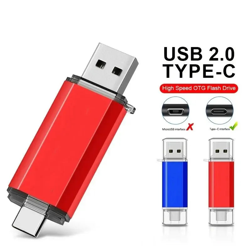 Pendrive  2 em 1 OTG Tipo-C