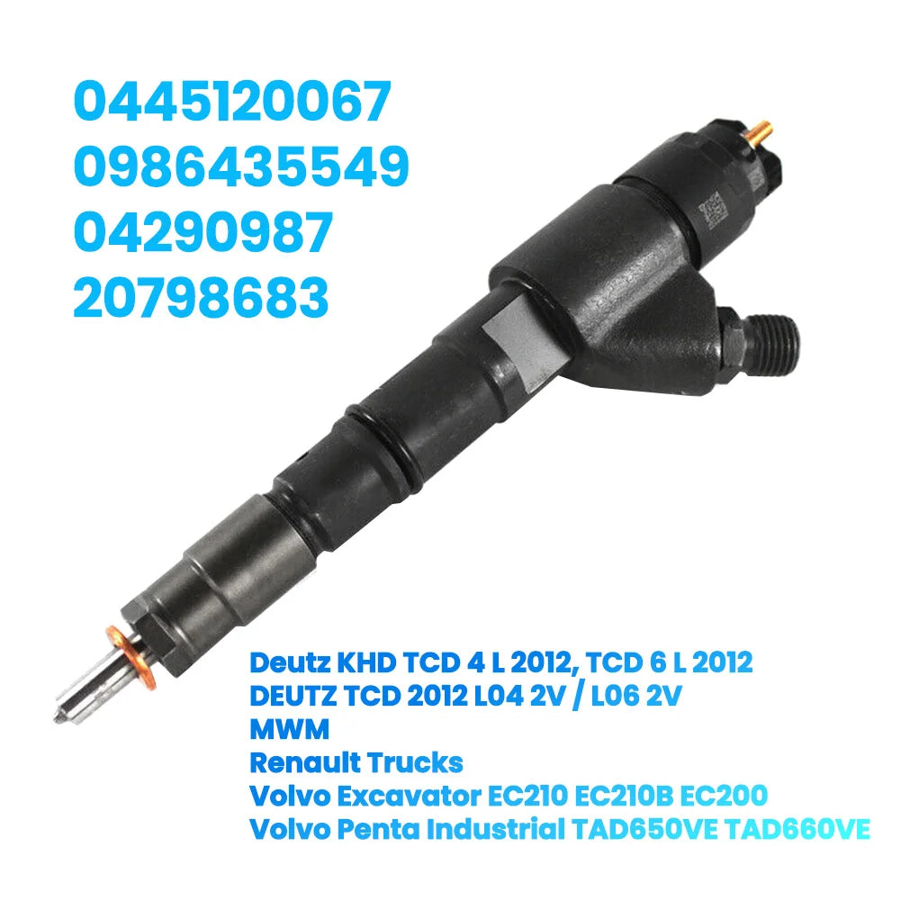 Bico Injetor para Volvo, EC210, EC210B, Deutz KHD TCD,.