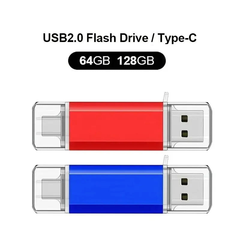 Pendrive  2 em 1 OTG Tipo-C