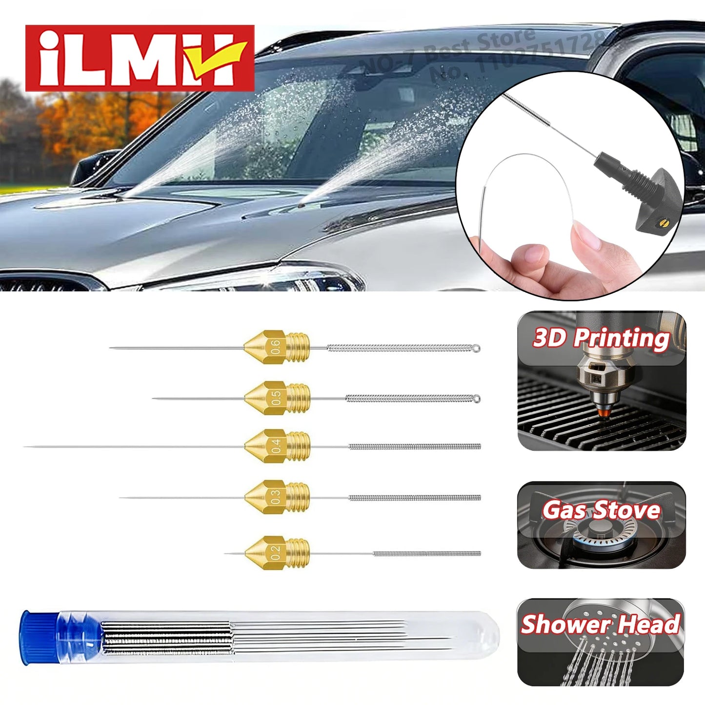 KiT 10 Peças Bico de Limpeza para-prisa 3D