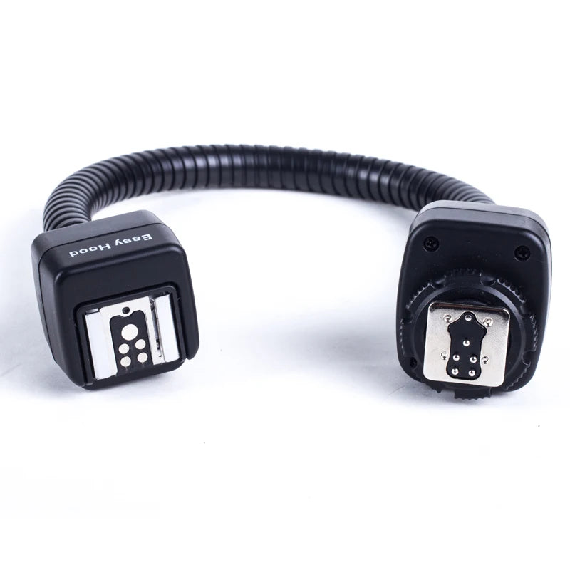 Cabo flexível TTL para flash, controle de braço flexível para flash externo ângulos com controle 360 para Canon Nikon