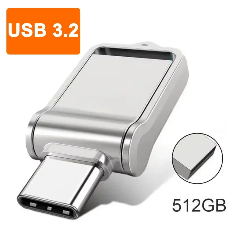Mini Pen Drive USB 3.2 de 2TB